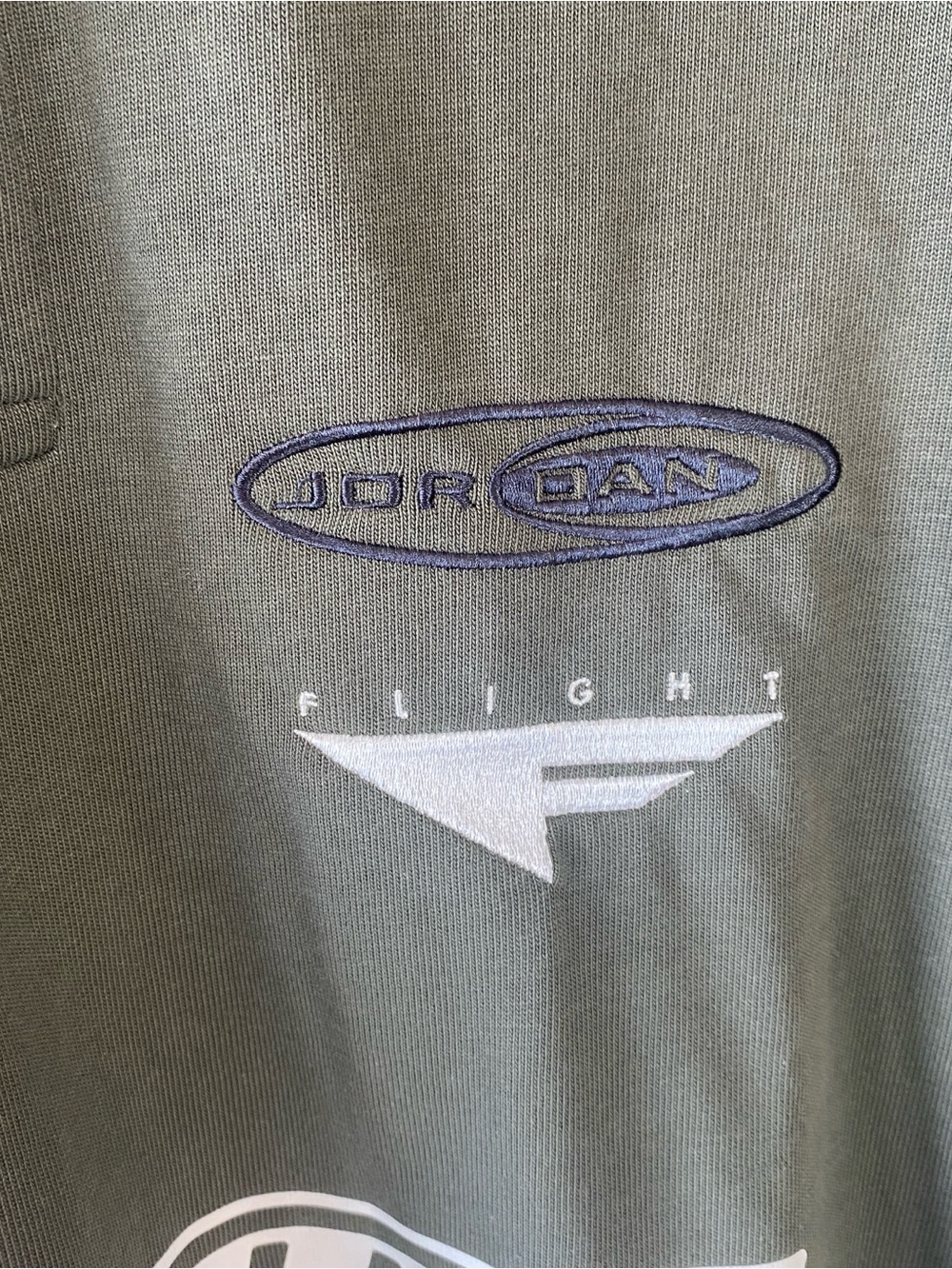 Jordan Essentials Long Sleeve Rugby Shirt Motocross Patches Green $95 - XL - Picture 4 of 10